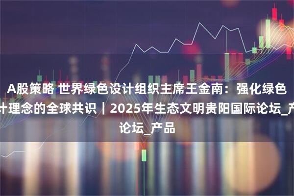 A股策略 世界绿色设计组织主席王金南：强化绿色设计理念的全球共识｜2025年生态文明贵阳国际论坛_产品